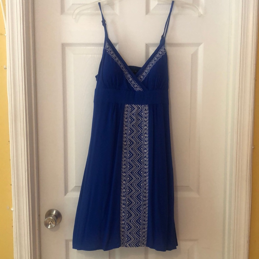 Royal Blue empire waist dress